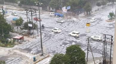 noida hailstorm images, hailstorm in noida pics, hailstorm in noida photos, hailstorm in noida images, noida rain, delhi hailstorm, delhi weather, noida weather, IMD,