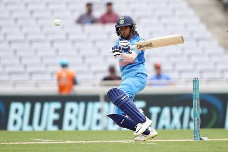 Jemimah Rodrigues in action against New Zealand in the second T20I