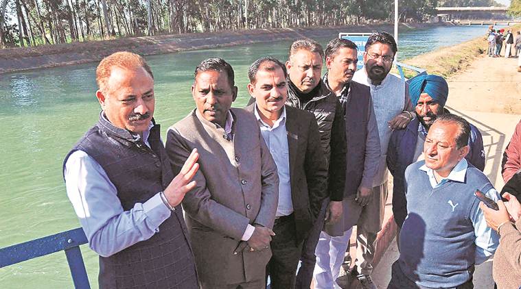 Kajauli water works, kajauli water works trial run, mayor, chandigarh mayor, indian express