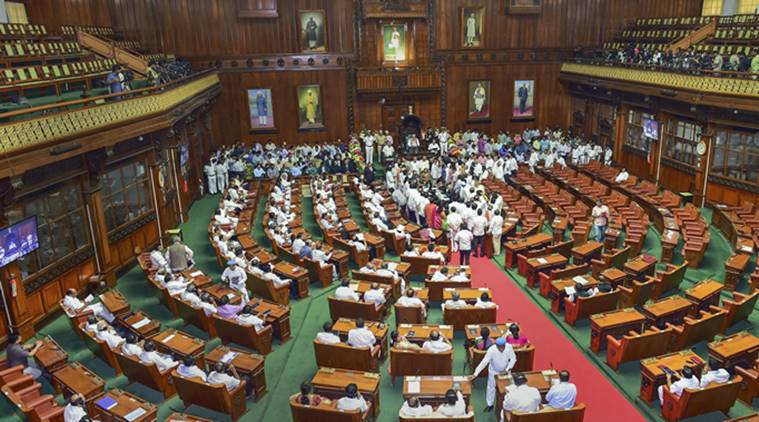 Karnataka, Karnataka assembly strength, Karnataka BJP, Congress JDS government, Karnataka coalition, Kumaraswamy, DK Shivkumar, Yeddyurappa, Siddaramaiah, India News, Indian Express
