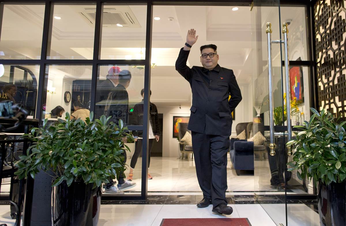 Howard X, an Australian impersonating North Korean leader Kim Jong Un