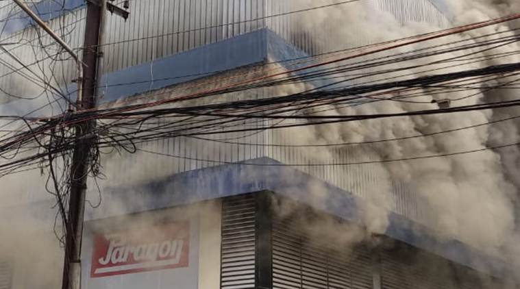 Fire at footwear brand Paragon godown in Kochi, no casualties | India ...