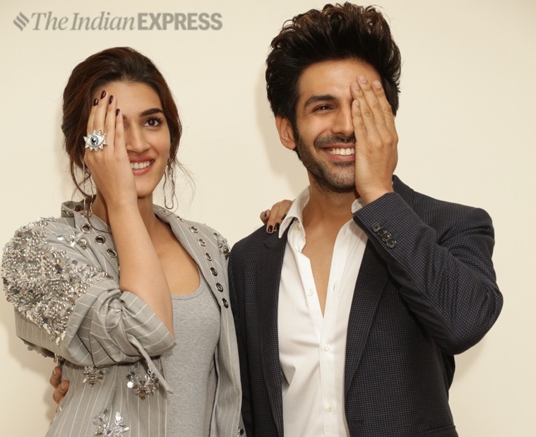 Kriti Sanon Kartik Aaryan Luka Chuppi promotions
