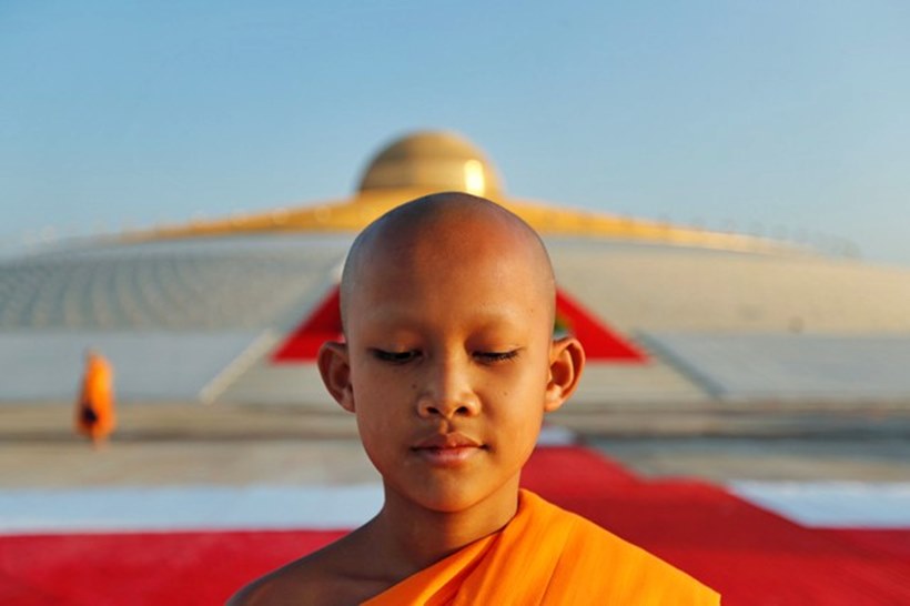 Buddhist monks celebrate Makha Bucha festival in Thailand