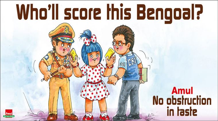 Amul's latest cartoon asks who will win Mamata vs Centre battle | Trending  News,The Indian Express