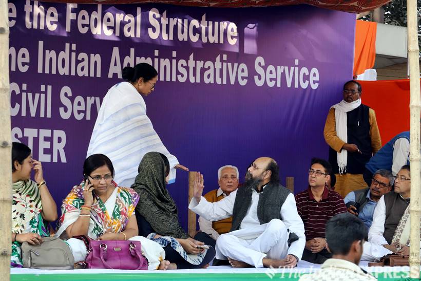 Mamata vs Centre: West Bengal CM holds dharna in Kolkata