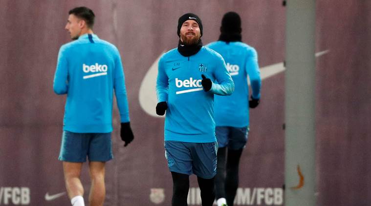 Lionel Messi trains ahead of El Clasico but Barcelona coach warns ...