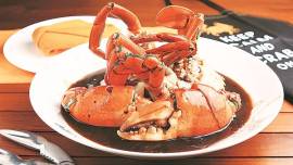 A serving of Pepper Crab