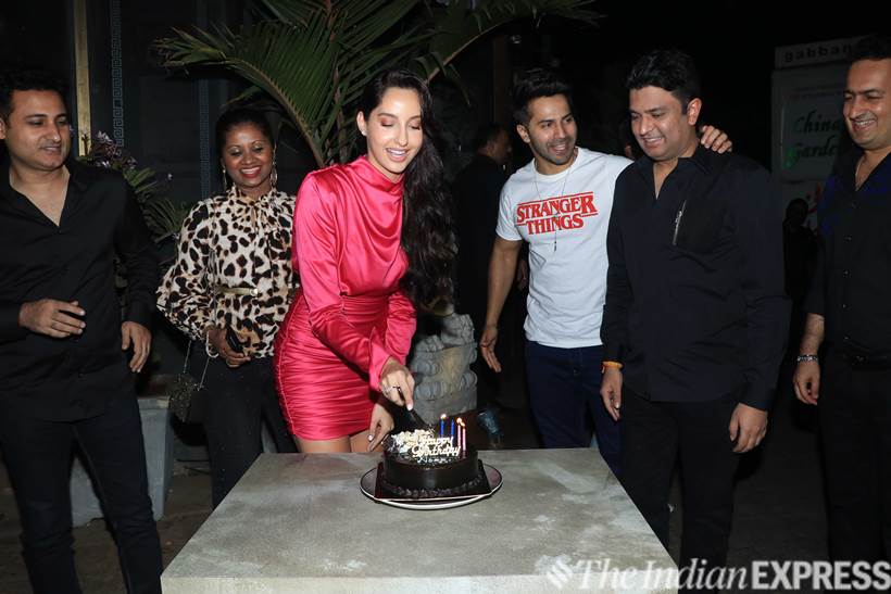 Nora Fatehi, Varun Dhawan, Bhushan Kumar