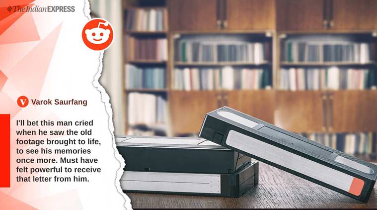 VHS, retro media player, reddit user, old man, emotional letter, grandpa, grandparents, indian express, indian express news
