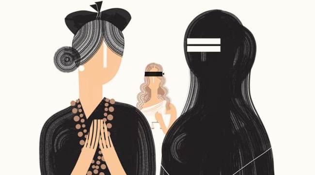 Gender justice is a modern concept to which our Constitution is committed. (Illustration: CR Sasikumar)