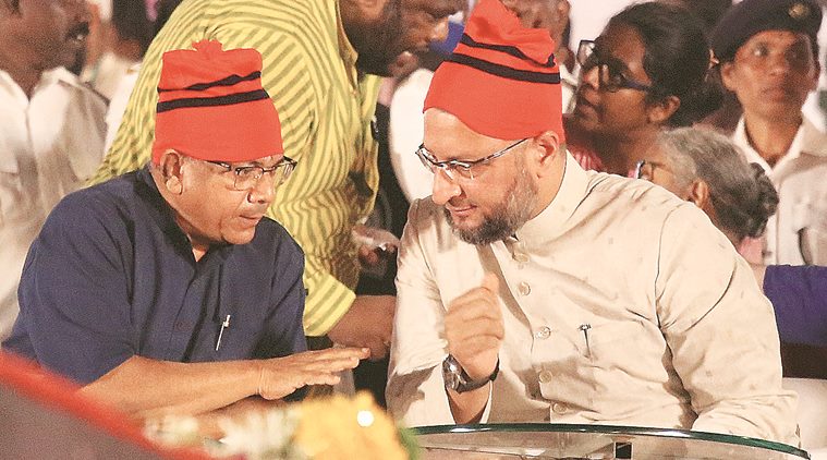 In show of strength, Ambedkar and Owaisi take on Congress
