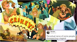 Steve Irwin, Steve Irwin google doodle, peta, peta insults Steve Irwin, Steve Irwin birthday, crocodile hunter Steve Irwin, viral news, indian express