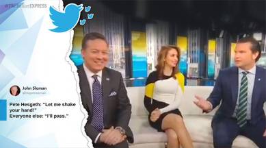 Pete Hegseth, Fox news, Tv show host admits to not washing hands for 10 years, Pete Hegseth doesn't wash hands, Pete Hegseth viral video, Pete Hegseth hands wash video, indian express, indian express news