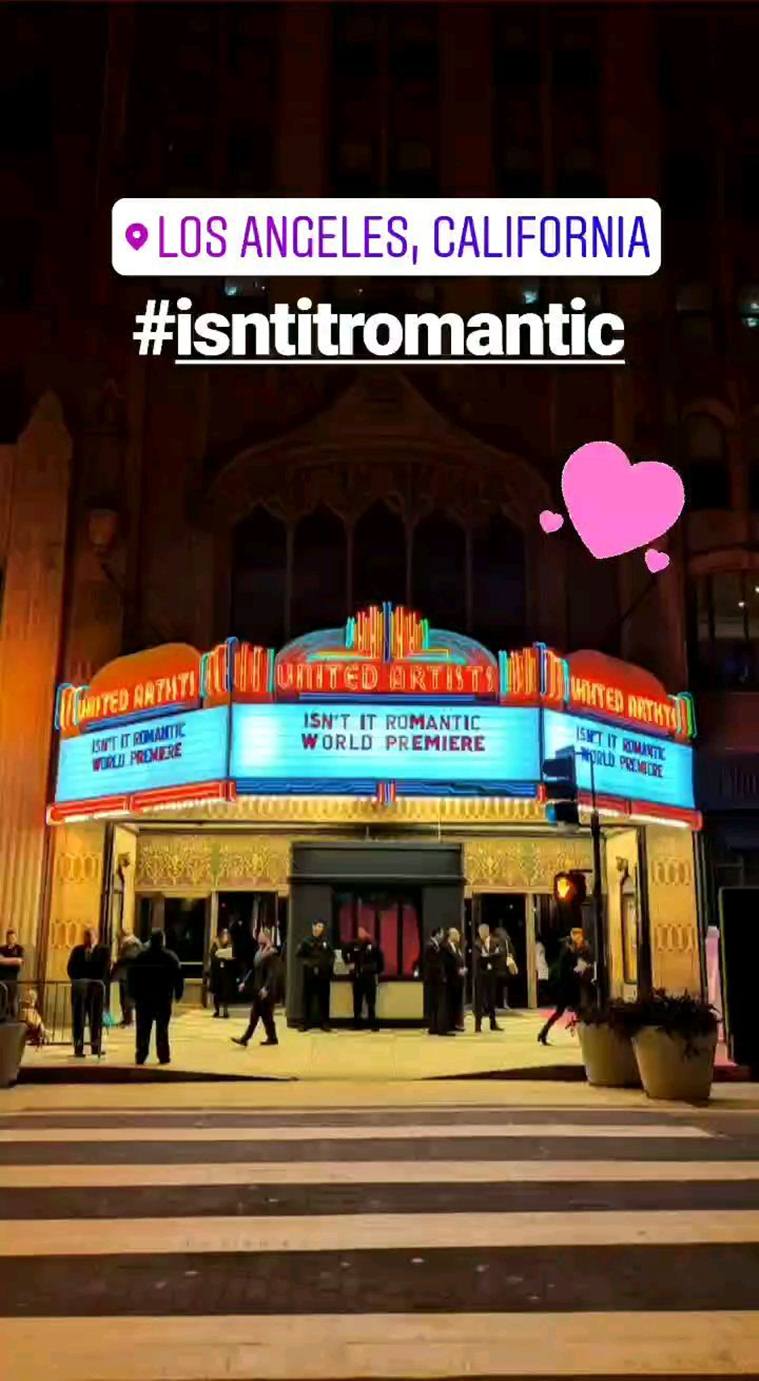 Isn't It Romantic premiere images