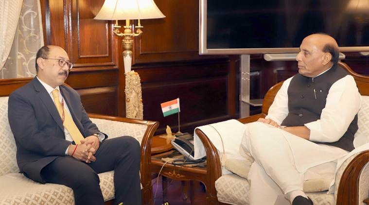 Rajnath meets India’s envoy to Pakistan