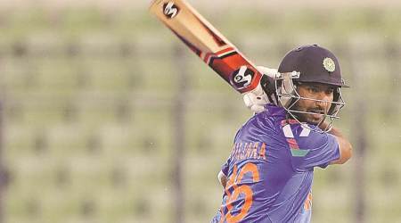 Fast and furious: Using feet, Cheteshwar Pujara brings up a feat — his first T20 hundred in 60 balls
