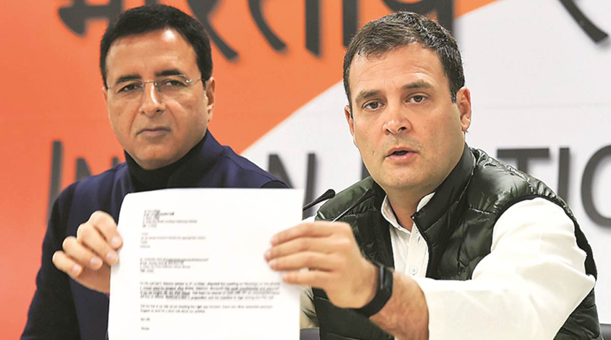 Rahul Gandhi, Narendra Modi, Rahul Gandhi on rafale deal, Anil Ambani PM Modi, Modi treason, Rafale deal, India news, Indian Express