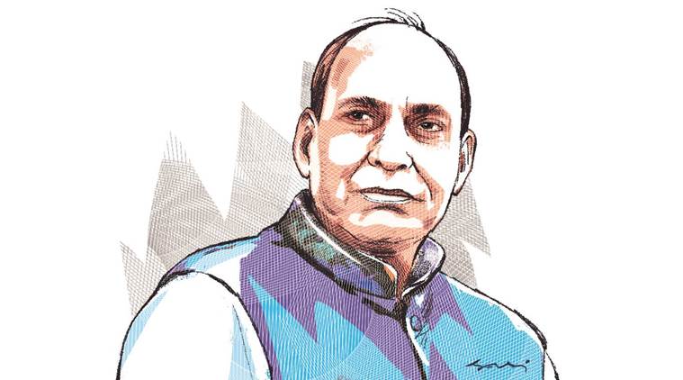 Lok sabha elections, BJP, Rajnath Singh, Rajnath singh Lucknow seat, lucknow lok sabha seat, rajnath singh election campaign, Indian express