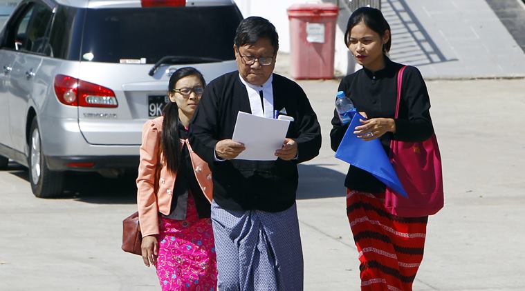 Reuters reporters myanmar, myanmar reuters journalist, Wa Lone Reuters, Kyaw Soe Oo Reuters, Reuters journalist jailed, jailed reporters myanmar, myanmar reuters reporters, Aung San Suu Kyi, Myanmar journalist, Indian express, latest news, world news