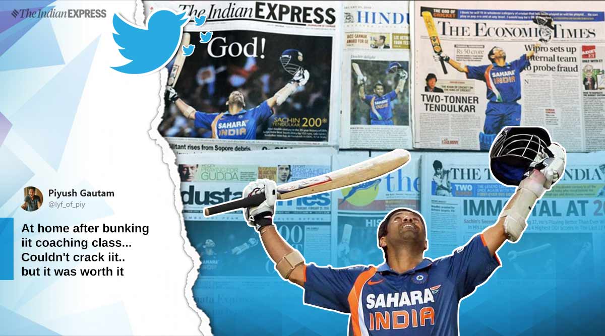 Unforgetable Icc S Tweet About Sachin Tendulkar S Odi 200 Is Making Fans Nostalgic Trending News The Indian Express