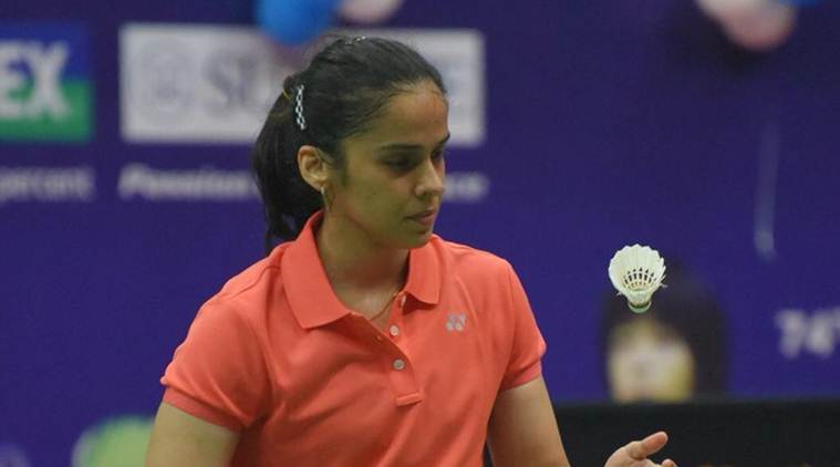 Saina Nehwal in action during the Badminton Nationals