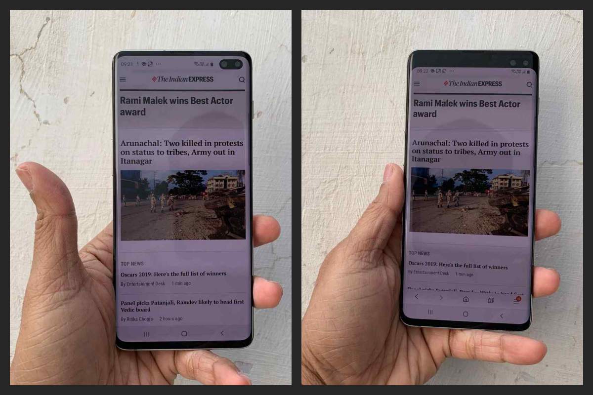 Samsung Galaxy S10 How To Hide Front Camera How To Activate Powershare Technology News The Indian Express