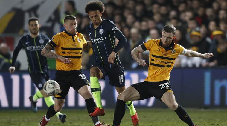Manchester City overcome stubborn Newport to reach FA Cup quarters