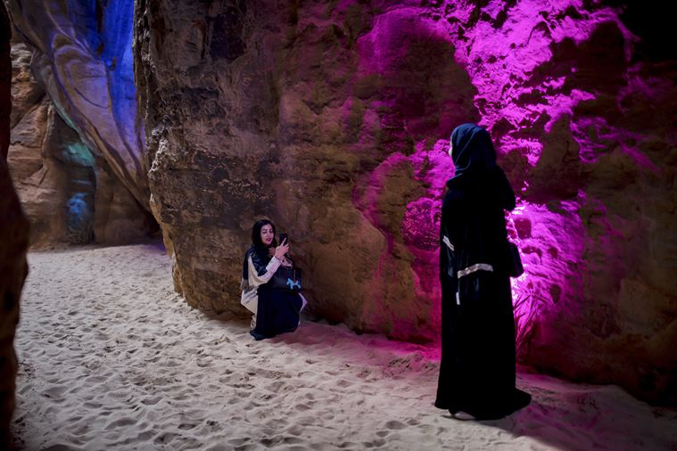 Trying to lure tourists, Saudi Arabia hosts music festival near ancient tombs