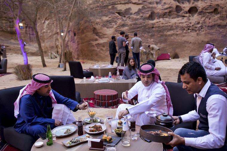 Trying to lure tourists, Saudi Arabia hosts music festival near ancient tombs