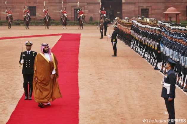 Saudi Prince gets ceremonial welcome at Rashtrapati Bhavan