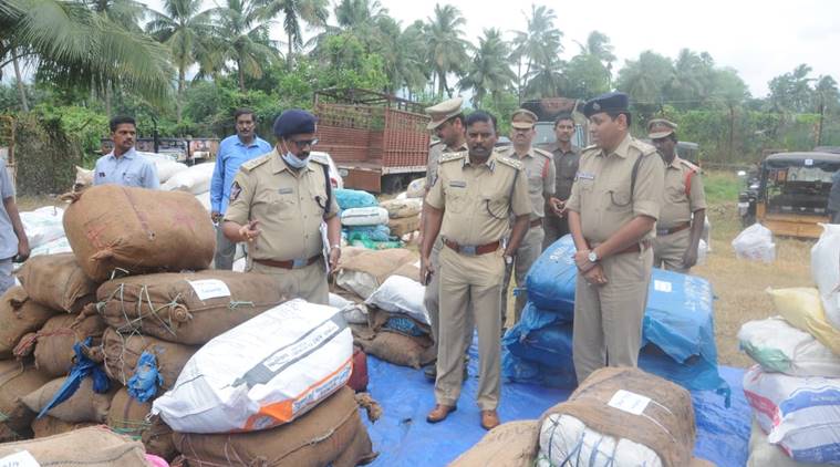 andhra pradesh, araku valley, drug smugglers, drug smugglers andhra pradesh, directorate of revenue intelligence, dri, law enforcement officials, illicit substances, ambulances, indian express news