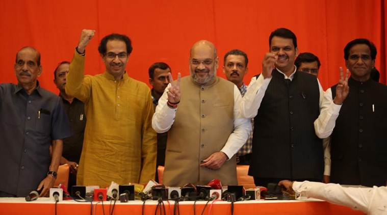 Bjp Shiv Sena Alliance In Maharashtra Deal Done Leaders Gear Up To Fight Each Other 