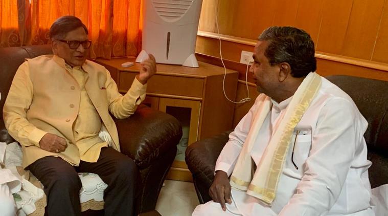 Karnataka: Siddaramaiah meets S M Krishna