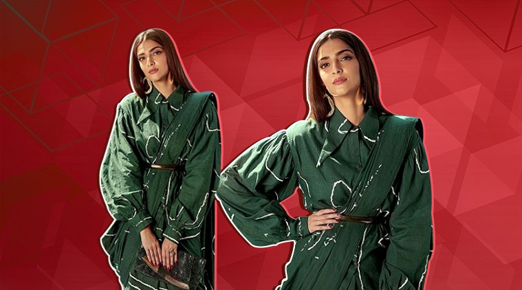 Sonam Kapoor Ahuja, ek ladki ko dekha toh aisa laga, Sonam Kapoor fashion, Sonam Kapoor pantsuit, Sonam Kapoor movies, Sonam Kapoor Ahuja pictures, indian express, indian express news