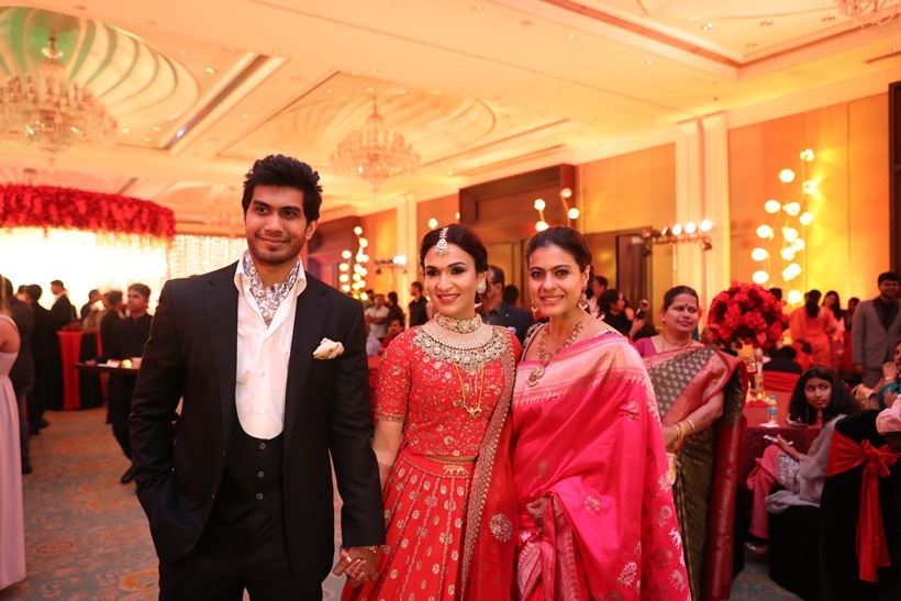 kajol with Soundarya Rajnikanth and Vishagan Vanangamudi