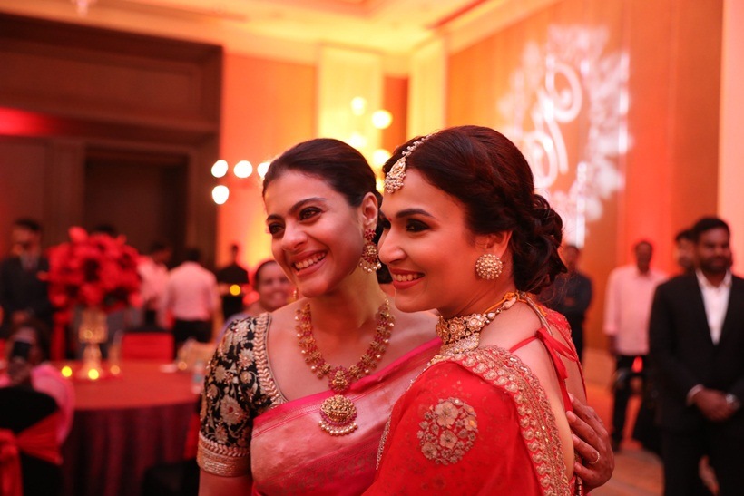 Kajol with Soudarya Rajinikanth reception