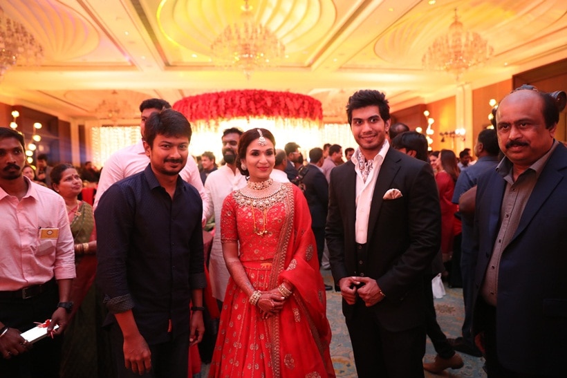 Soundarya Rajnikanth and Vishagan Vanangamudi reception photo