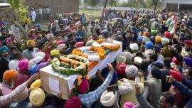Sea of people, ministers pay last respects to CRPF men from border districts of Punjab
