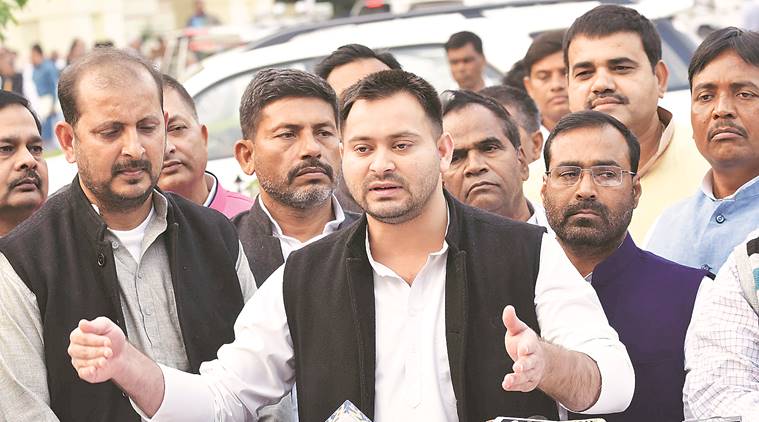 tejashwi yadav, RJD quota, 10% quota in bihar, tejashwi reservation yatra, reservation yatra, Bihar elections, bihar politics, Nitish kumar, indian express