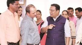 thane stadium Thane stadium, than stadium protest, dadoji konddev stadium, thane dadoji konddev stadium, practise for athletics, thane stadium for cricket, thane municipal corporation, cricket summer season, ipl team pratice, sports news