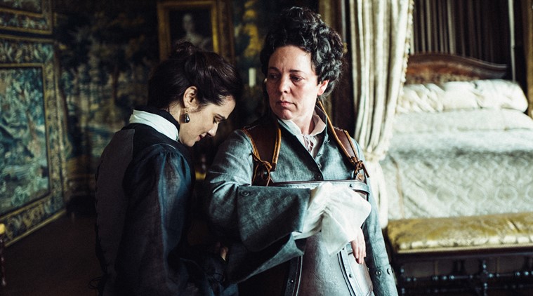 Olivia Colman in the favorite