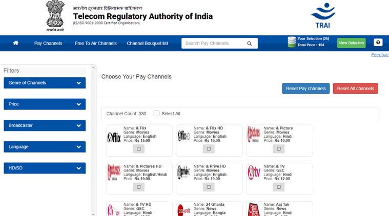 TRAI's rules, TRAI cable rules, TRAI DTH rules, TRAI TV rules, TRAI cable rules, TRAI cable bill, TRAI bill, How to choose channels, Airtel channel selection, Tata Sky selection, Tata Sky choose channels