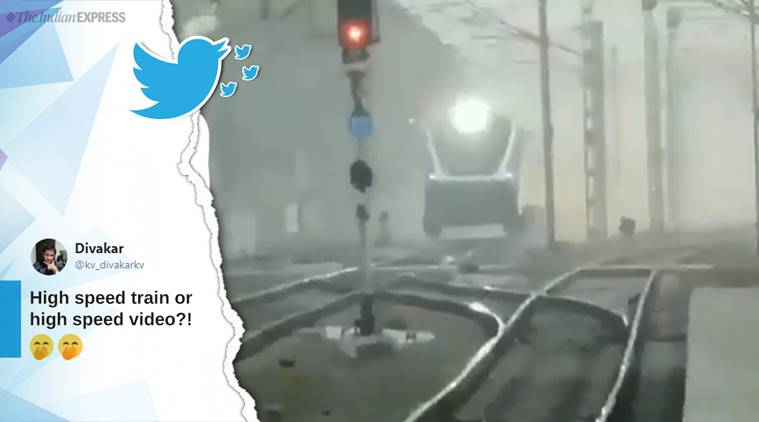 piyush goyal, railway minister, piyush goyal fake train, train 18 project, BJP, BJP fake video, Vande Bharat Express,