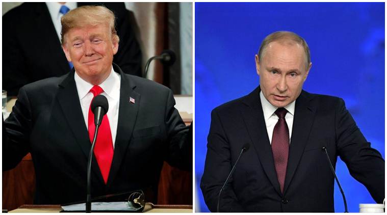 Vladamir Putin, Putin, Donald Trump, Trump, America, Russia, INF treaty, USA, new arms race, China, world news, America news, Russia news, Indian Express