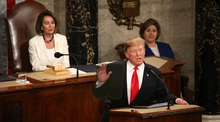 Image result for photos of trump at STATE OF THE UNION ADDRESS 2019