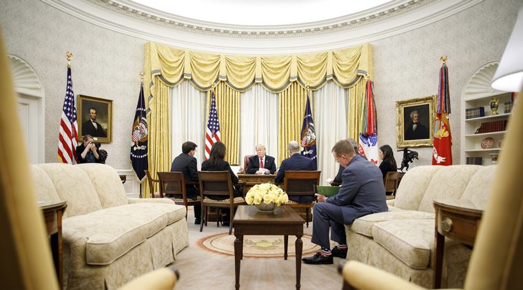 Donald Trump, Donald Trump white house, Donald Trump wall, Border wall, Border wall US, US Mexico Border wall, US Syria, Syria US, Donald Trump Syria, Trump towers, Donald Trump interview, Indian express, world news, latest news
