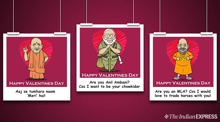 Valentine's Day, Narendra Modi, Rahul Gandhi, BJP, Congress, Congress wishes BJP valentine's day, BJP vs Congress, 2019 elections, trending, india news,