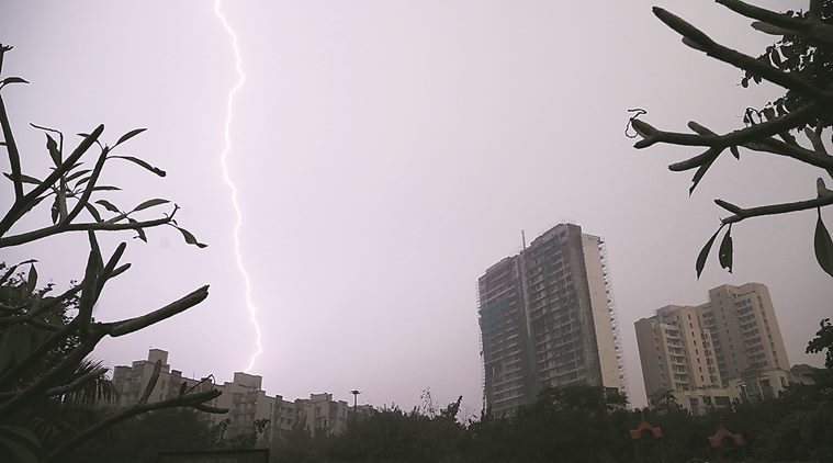 delhi, delhi weather, delhi rains, imd, delhi thunderstorms, safar app, delhi air, air pollution, delhi news