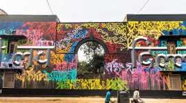 Lodhi Art Festival 2019, Urban Art Festival, Delhi Street Art, St+art India Foundation, India's first open public art district, Indian express, Indian express news,